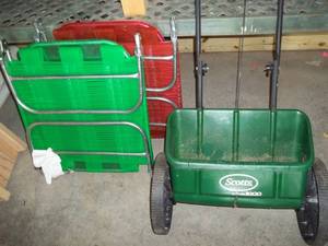 lot 170 image: Spreader and Outdoor Chairs