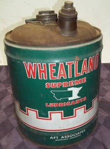lot 4 image: Vintage Industrial Can