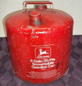 lot 5 image: John Deere Snowmobile Gas Can