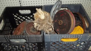 lot 7 image: Sprockets and Pulley Wheels