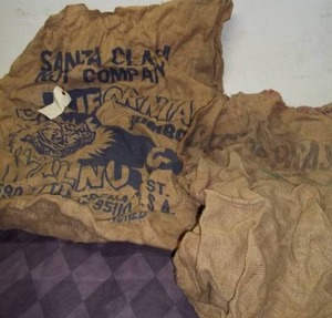 lot 42 image: Burlap Sacks