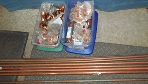 lot 224 image: Copper Pipes and Fittings