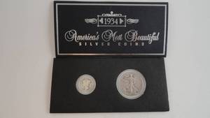 lot 10 image: 1934 America Most Beautiful Silver Coins