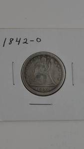 lot 16 image: 1842 O Seated Liberty Dime