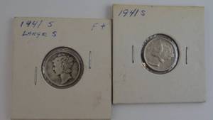 lot 33 image: 2 - 1941 S Mercury Dimes