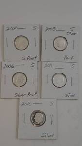 lot 34 image: 5 - Roosevelt Silver Proof Dimes