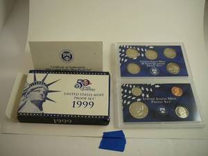 lot 47 image: 1999 United States Mint  Proof Set