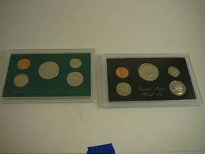 lot 55 image: 2-United States Proof Coin Set In Box