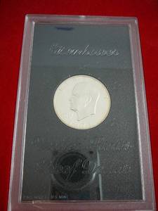 lot 91 image: 1971s Eisen Hower Proof In Brown Box