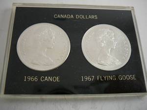 lot 130 image: Lot of Canadian Silver Dollars