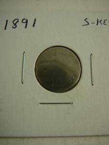 lot 143 image: 1891 Sitting Liberty Dime
