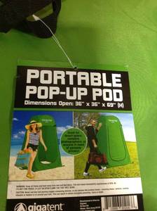 lot 134 image: GigaTent Pop Up Pod Changing Room not used
