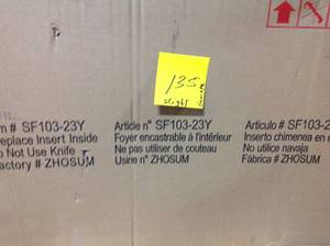 lot 135 image: Electric Fireplace Heater SF103-23C Insert Only No Remote - SLIGHT DAMAGE