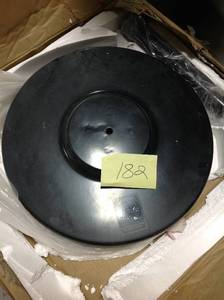 lot 182 image: California Umbrella 50 lb. Patio Umbrella Base in Blackin good condition