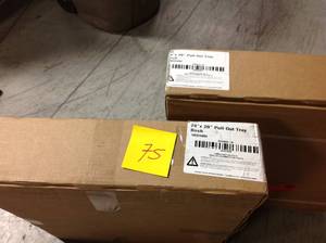 lot 75 image: Hampton Bay 20.72 in. W x 4.33 in. H x 18.85 in. D Pull Out Drawer not used