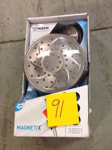 lot 91 image: MOEN Attract 6-Spray 1.75 GPM Hand Shower and Showerhead Combo Kit with Magnetix in Spot Resist Brushed Nickelin good condition