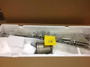 lot 116 image: Hampton Bay Ceiling Fans Industrial 60 in. Indoor Brushed Steel Energy Starin good condition