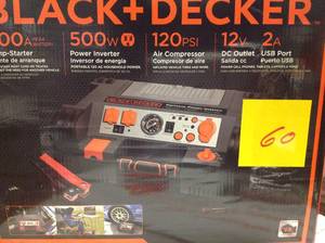 lot 60 image: BLACKDECKER 500-Watt Portable Power Stationin good condition