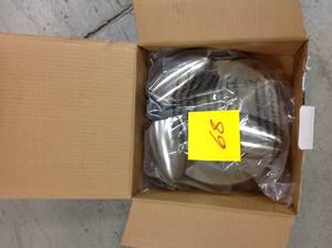 lot 68 image: Hampton Bay 3-Light Brushed Nickel LED Dimmable Spot Light with Directional Head not used