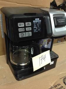 lot 174 image: Hamilton Beach FlexBrew 2-Way Coffee Makerin good condition