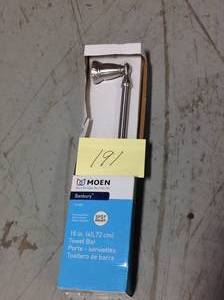 lot 191 image: Banbury 18 in. Towel Bar in Spot Resist Brushed Nickel