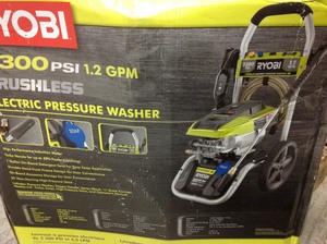 lot 309 image: Ryobi 2,300 PSI 1.2 GPM High Performance Electric Pressure Washer  not used