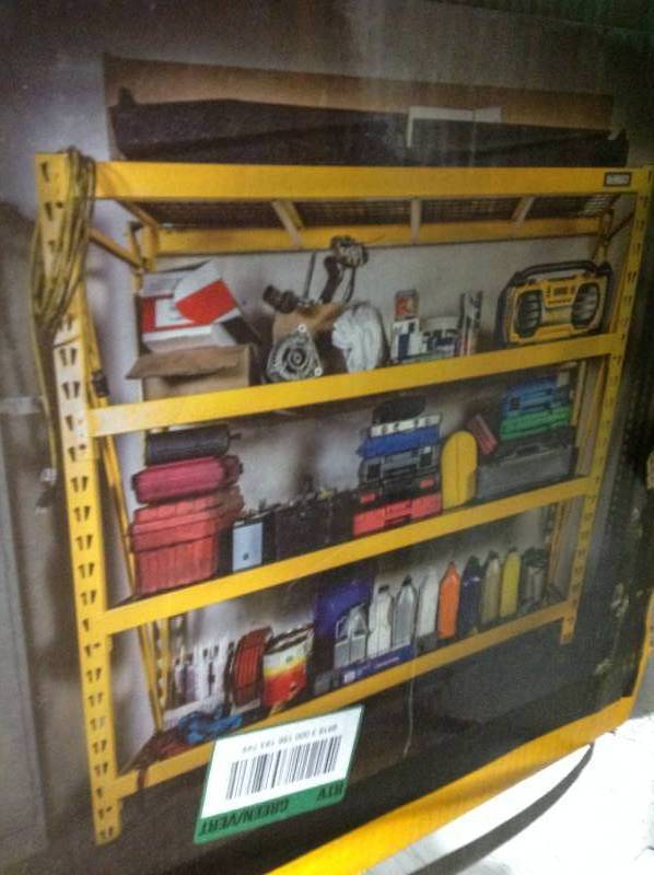 DEWALT 72 in. H x 77 in. W x 24 in. D 4Shelf Steel/Laminate Expandable