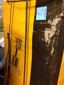 lot 7 image: DEWALT 72 in. H x 77 in. W x 24 in. D 4-Shelf SteelLaminate Expandable Industrial Storage Rack Unit in Yellow  DAMAGE