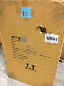lot 10 image: Stanton White Deluxe Wrapping Cart (20 in. W) by Home Decorators Collection not used