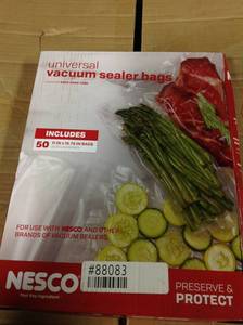 lot 28 image: Vacuum Sealer Bag (Set of 50) by Nesco not used