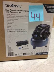 lot 44 image: ANVIL 2G Pancake Air Compressor open box in good condition
