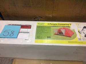 lot 58 image: proHT 3-Person CAMPING Tent&nbspnot used
