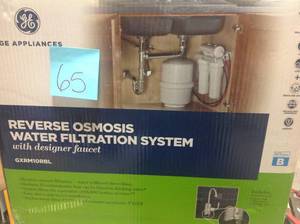 lot 65 image: GE Under Sink Reverse Osmosis Water Filtration System&nbspnot used