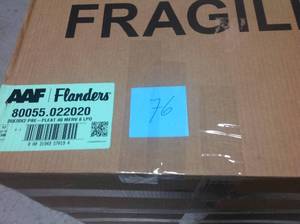 lot 76 image: Flanders Merv 8 Pre-Pleat 40 Lpd Standard-Capacity Air Filter, 20X20X2 In., 12 Per Case&nbspnot used