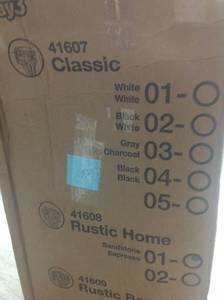 lot 107 image: Simplay3 Rustic Home Sandstone  Espresso Post Mount Mailbox in good condition