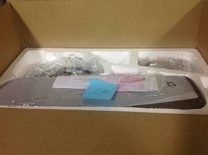 lot 130 image: Hugger 52 in. LED Gunmetal Ceiling Fan in good condition