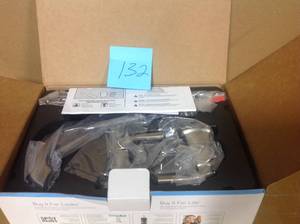 lot 132 image: Hensley 8 in. Widespread 2-Handle Bathroom Faucet in Spot Resist Brushed Nickel in good condition 