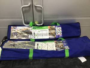 lot 25 image: Centipede Work Support 24-in W x 48-in H Steel Saw Horse (1,500-lb Capacity)- Lot of 2, untestedas is