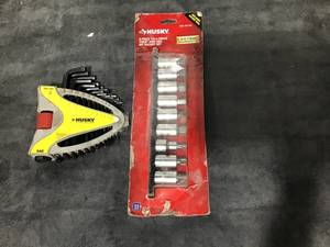 lot 55 image: HUSKY Hex Bit set and 12 Drive Torx and Hex Set