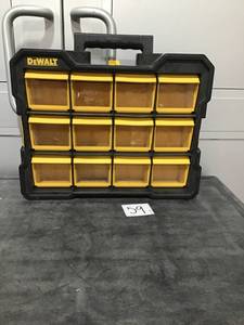 lot 59 image: Dewalt Parts Case with Locking Trays - Used- Works