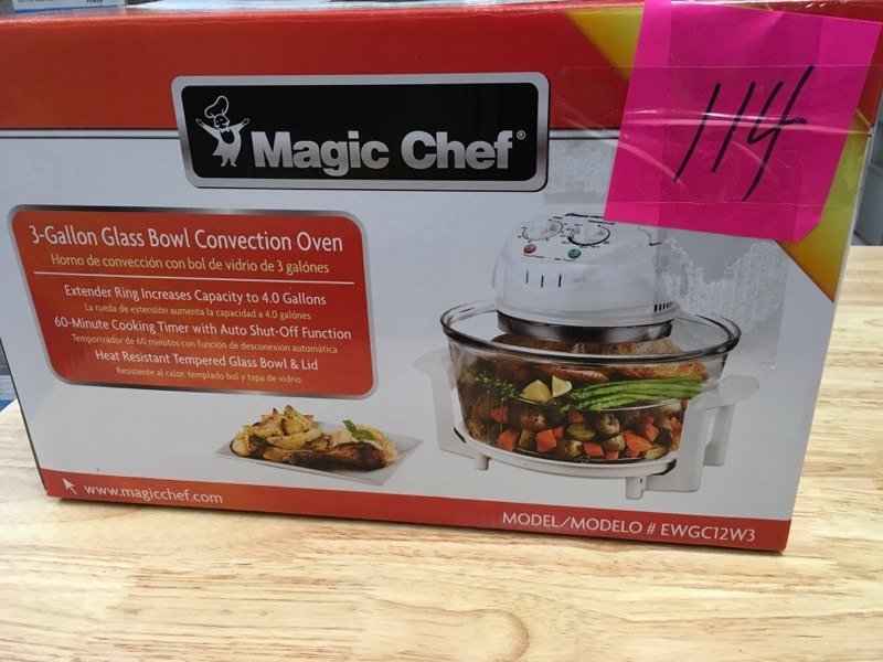 1300 W White Convection Countertop Oven With Built In Timer By