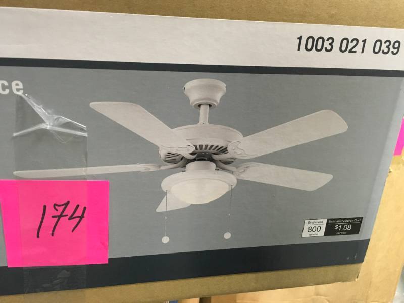 Trice 44 In Led Matte White Ceiling Fan In Good Condition