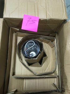 lot 75 image: Sea Gull Lighting Brentwood 1-Light Outdoor Black Post Light not used