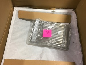 lot 77 image: AKDY Handcrafted All-in-One Undermount Stainless Steel 25 in. x 22 in. x 9 in. Single Bowl Kitchen Sink with Tray and Drain not used