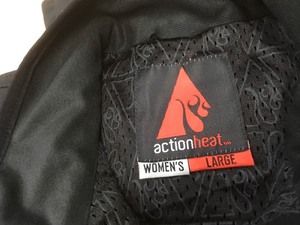 lot 104 image: ActionHeat Womens Large Black Softshell 5-Volt Heated Jacket MISSING BATTERY   in good condition