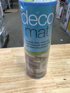 lot 133 image: Nuvelle Deco Mat Double Stick Wall Mat for Deco Plank Wood Walls.   in good condition