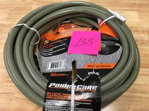 lot 138 image: Power Care 3600-PSI 932 in. x 30 ft. ReplacementExtension Hose with Adapter for Gas Pressure Washer