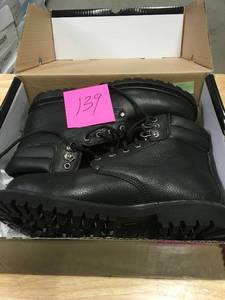 lot 139 image: Dickies Black Raider Work Boots - Men  SZ 10.5 US not used