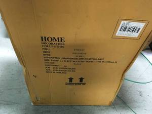lot 145 image: Stanton 20 in. W Wrapping Cart in Black by Home Decorators Collection in good condition