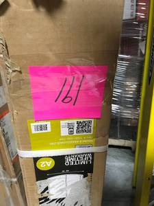 lot 191 image: Ovation 48 in. x 72 in. Semi-Frameless Sliding Shower Door in Satin Nickel and Clear Glass   in good condition